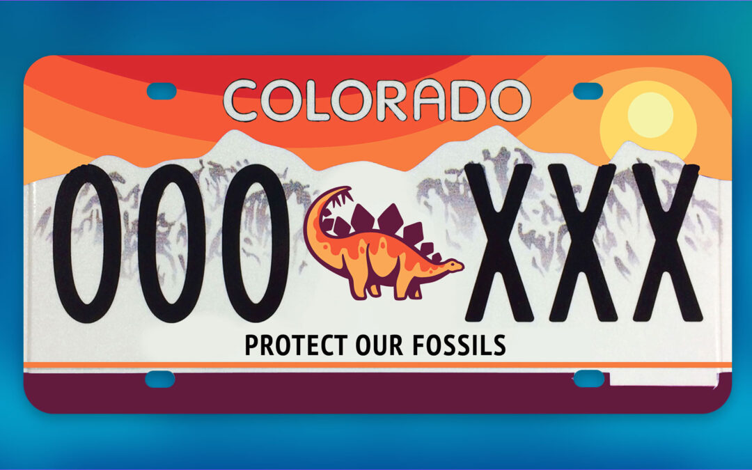 Colorado License Plates Go Prehistoric