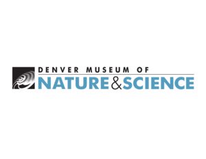 black and blue colored logo for Denver Museum of Nature & Science