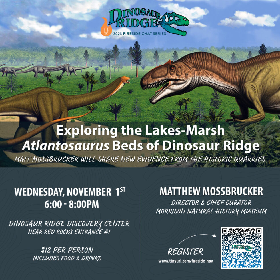 Graphic detailing Fireside Chat on November 1 at the Discovery Center