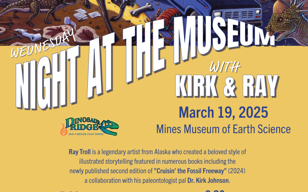 Book-signing Reception at Mines Museum with Kirk Johnson and Ray Troll ($10) 6:30 p.m. March 19
