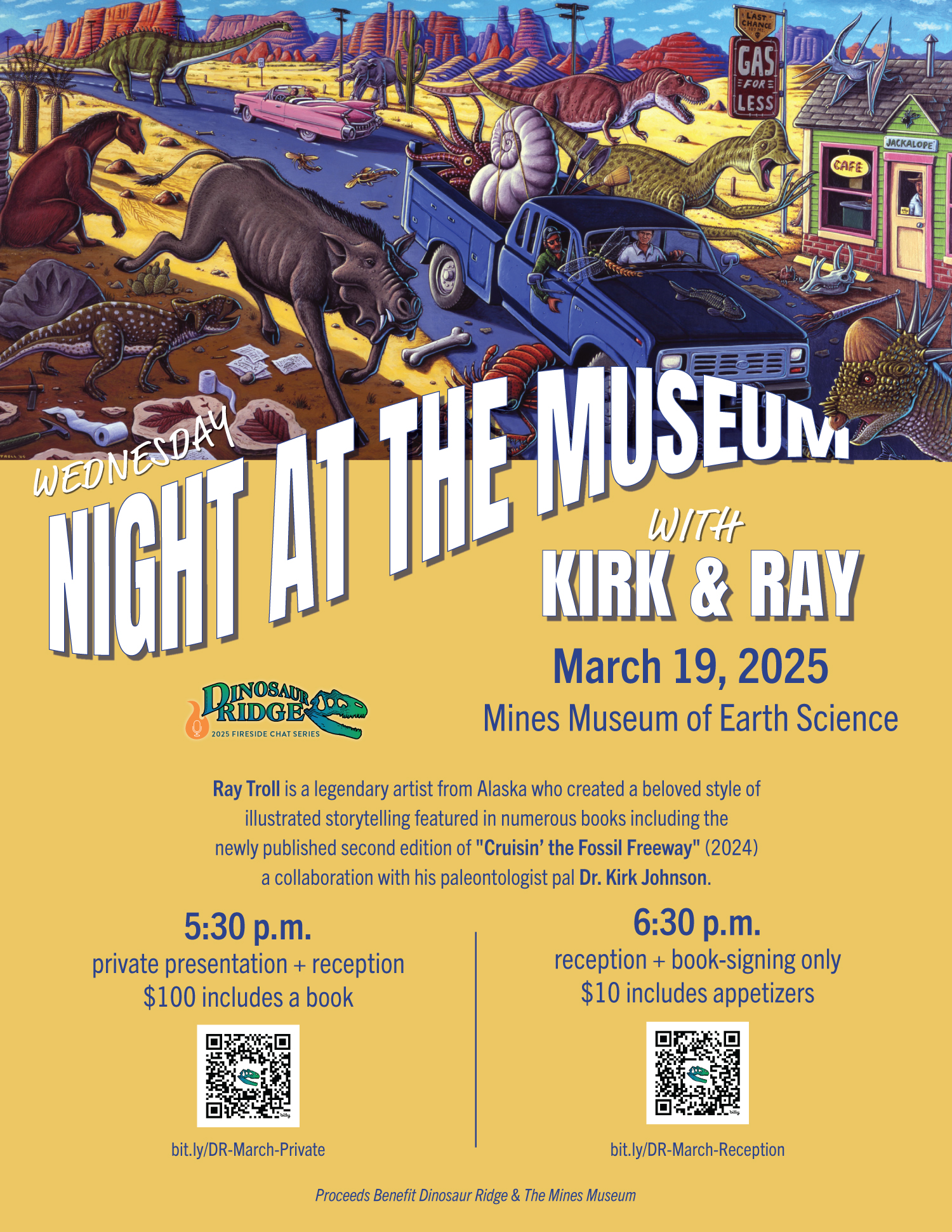 Graphic for Kirk Johnson and Ray Troll event