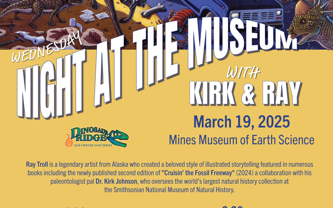 Book-signing Reception at Mines Museum with Kirk Johnson and Ray Troll ($10) 6:30 p.m. March 19