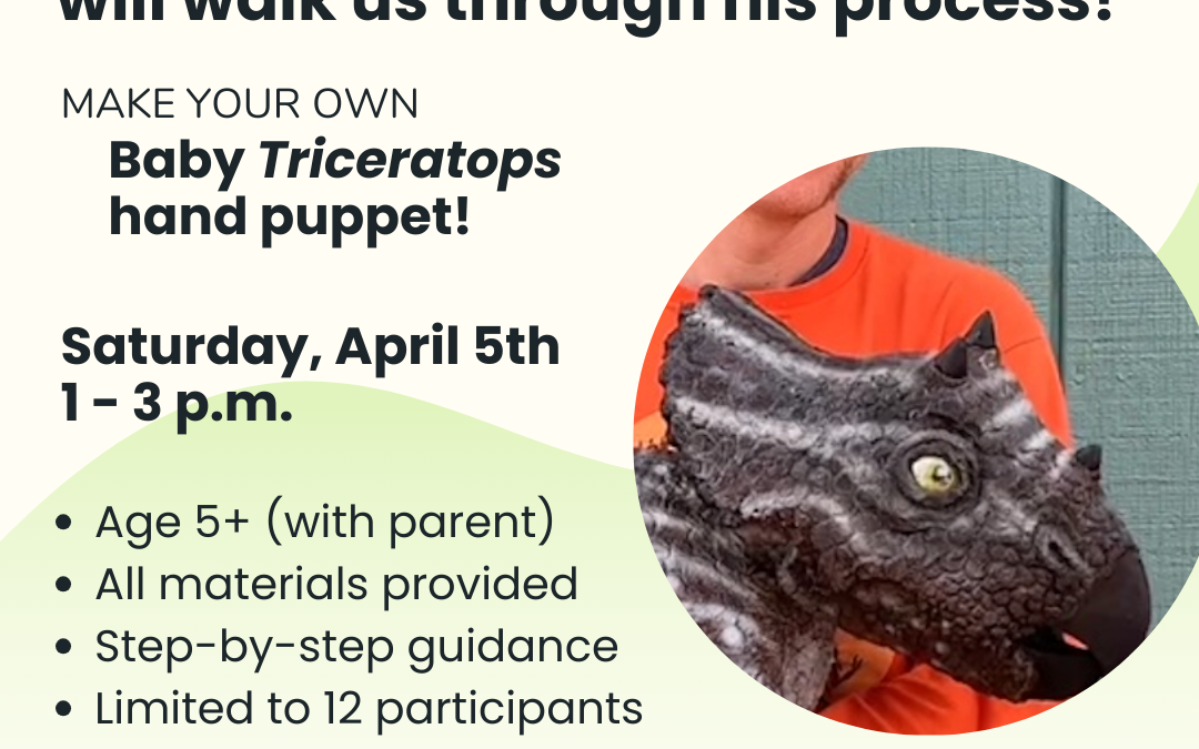 Exclusive Dino Puppet-Making Workshop for Kids!