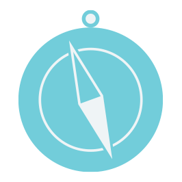 Aquamarine Compass