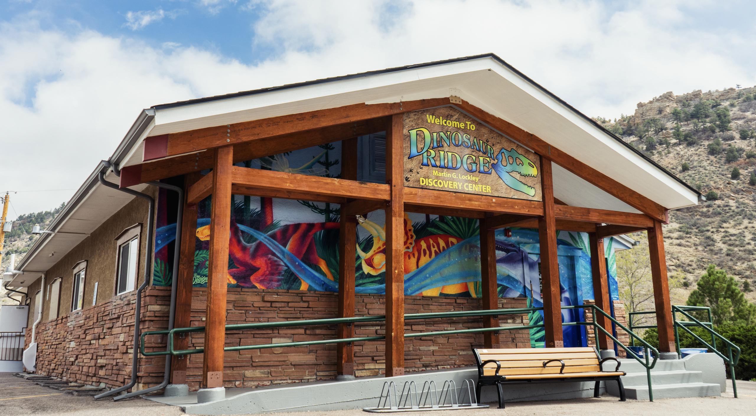 Exterior photo of the Martin G. Lockley Discovery Center.